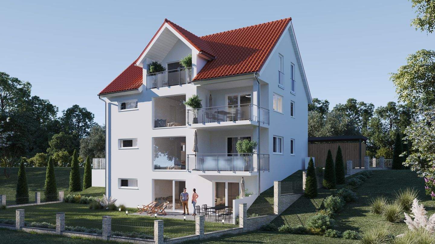 Thumbnail-Erstbezug: 4 moderne Neubau-Wohnungen mit jeweils großzügiger Terrasse o. Balkon (76,40m² - 94,20m²)