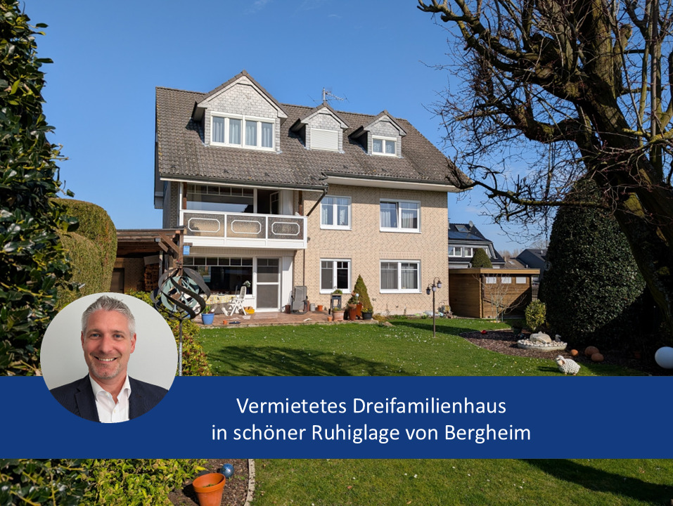 Thumbnail-Vermietetes Dreifamilienhaus in ruhiger Nebenstraße von Bergheim