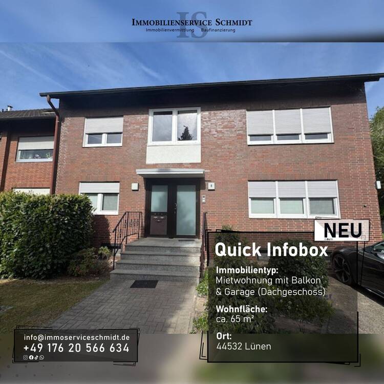 Thumbnail-2-Zimmer Dachgeschosswohnung mit Balkon und Garage