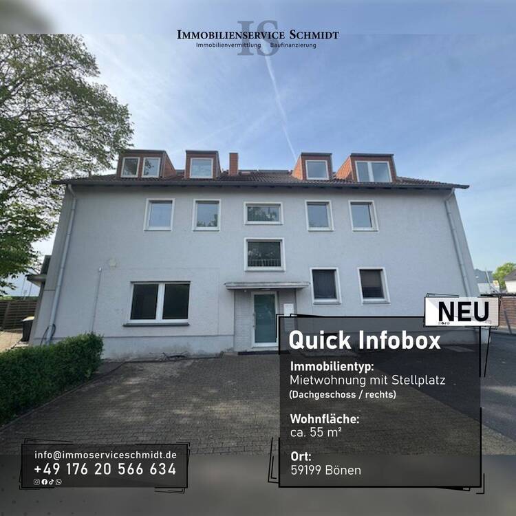 Thumbnail-2-Zimmer Dachgeschosswohnung mit Balkon und Stellplatz
