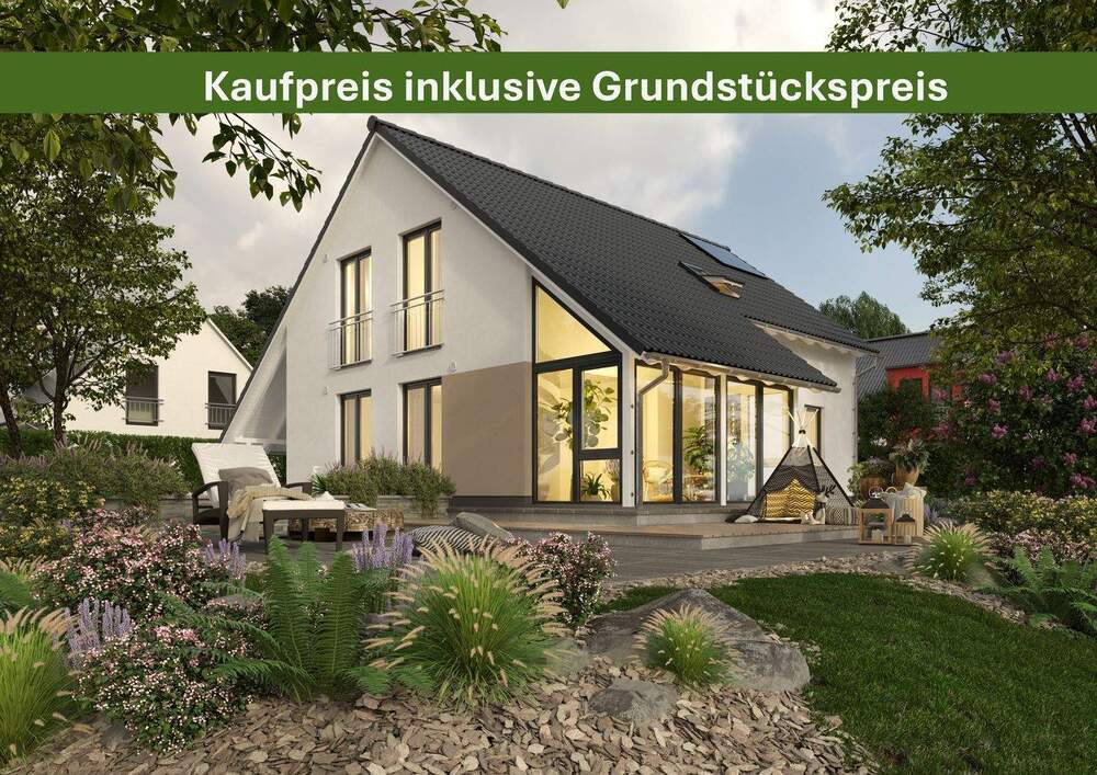 Thumbnail-Mit Grundstück: INKLUSIVE Wintergarten & Carport: Massivhaus in Dörnberg