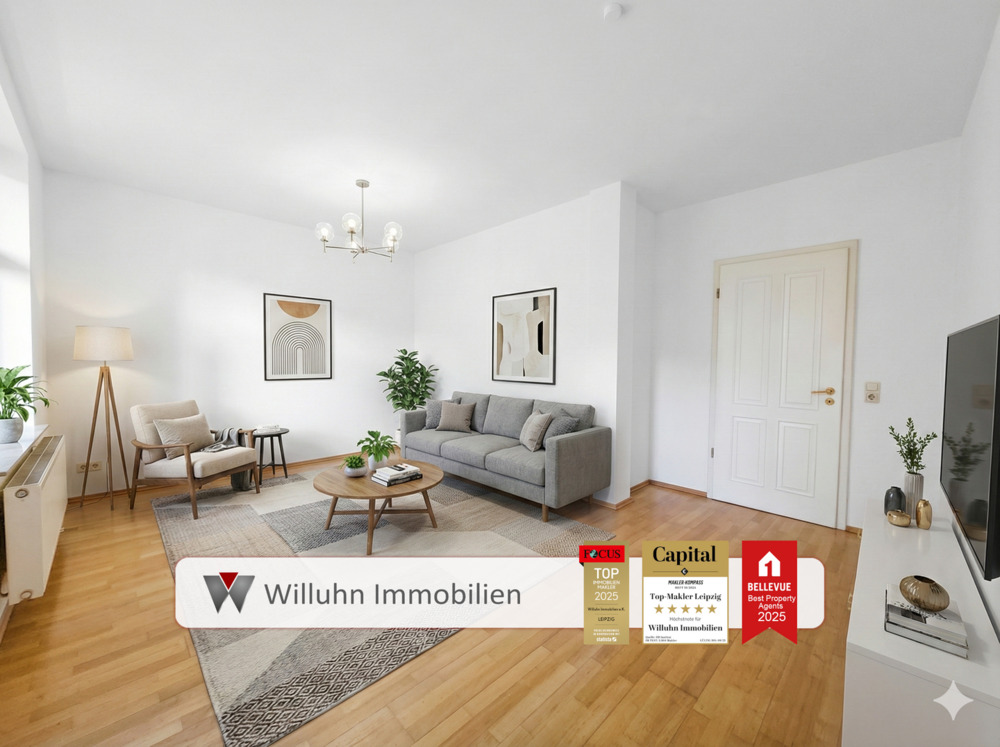 Thumbnail-Sofort neu vermieten | ?? 3-Raum-Wohnung | ?? Balkon mit Gartenzugang | Gohlis Mitte