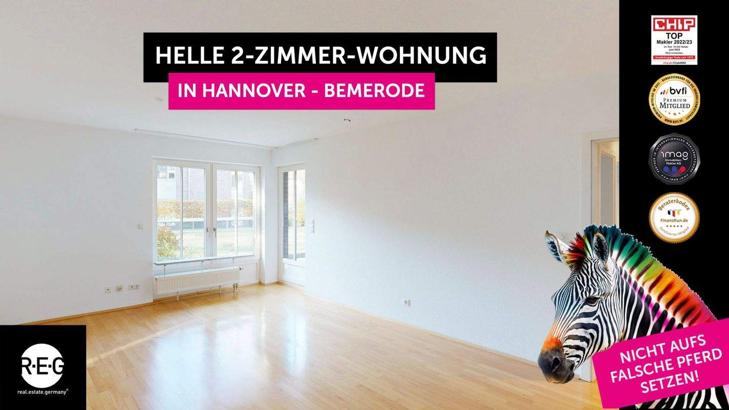 Thumbnail-Sonnige Erdgeschosswohnung mit Terrasse in Hannover Bemerode. Ideal für Singles, Paare oder Senioren