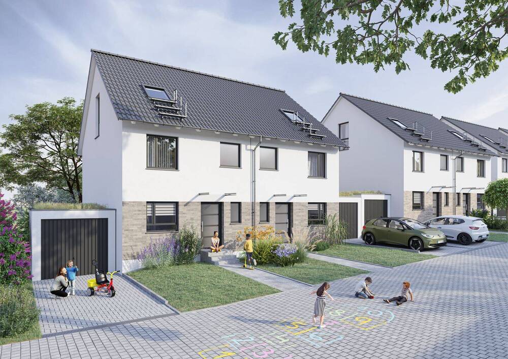 Thumbnail-Schlüsselfertige Doppelhaushälften mit nachhaltigem Energiekonzept