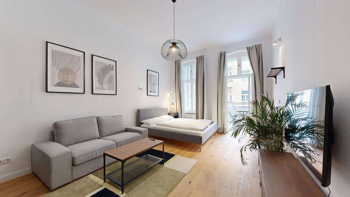 Thumbnail-Altbaucharme trifft Moderne: 3-Zimmer-Wohnung mit Loggia im Herzen des Brüsseler Kiez