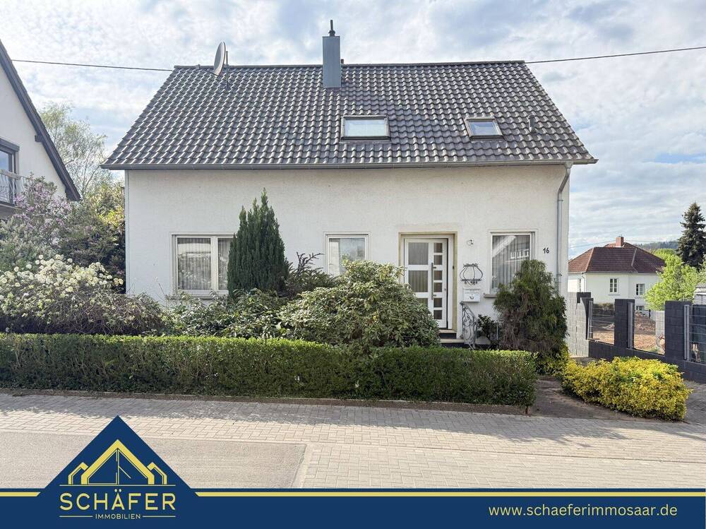 Thumbnail-Freistehendes Einfamilienhaus mit Wintergarten, Balkon und Garage in Wallerfangen zu verkaufen