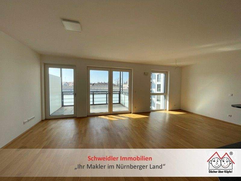 Thumbnail-Neuwertige und großzügige 2-Zimmer-Balkon-Wohnung mit moderner Einbauküche in Fürth (3. OG mit Lift)