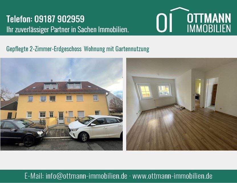 Thumbnail-Gepflegte 2-Zimmer-Erdgeschosswohnung direkt in Laufamholz