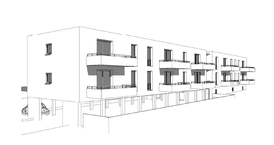 Thumbnail-Voranzeige - Neubauprojekt?:?10-Familienhaus Hier. Wohnung Nr. 7 im DG