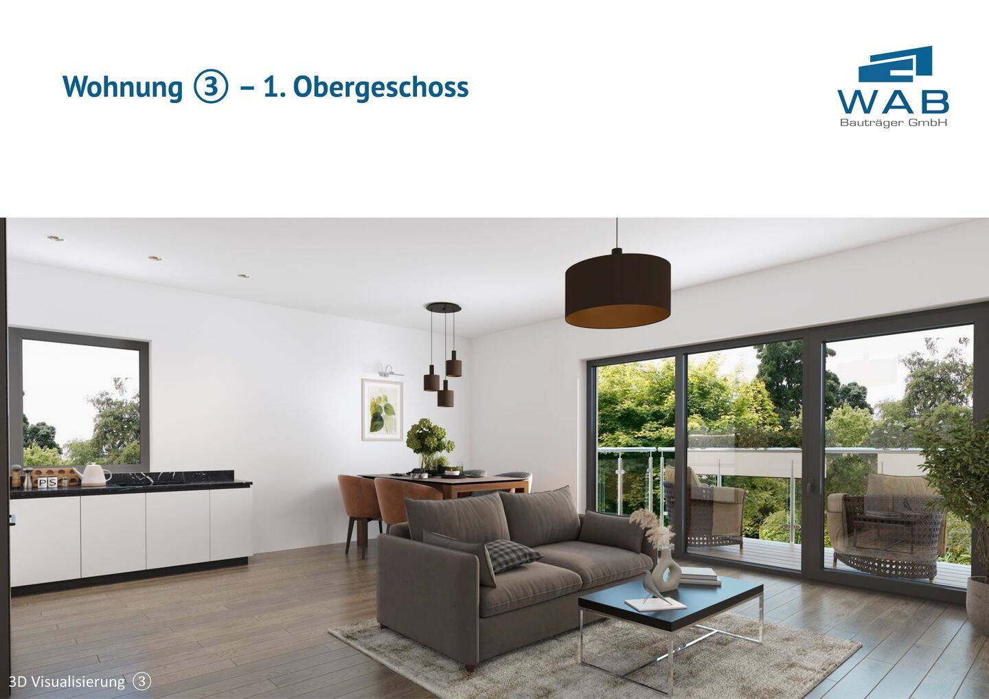 Thumbnail-2-Zimmer Neubau Luxuswohnung (3), mit 2 Balkonen