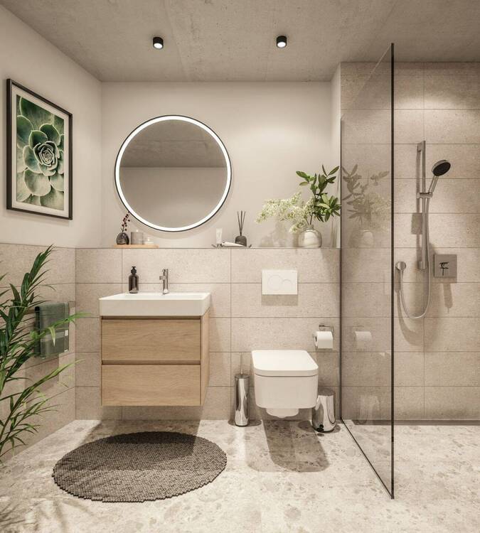 Thumbnail-Kompaktheit ist Trumpf: Ideal geschnittene 1,5-Zimmer-Wohnung im neuen Vorzeigequartier