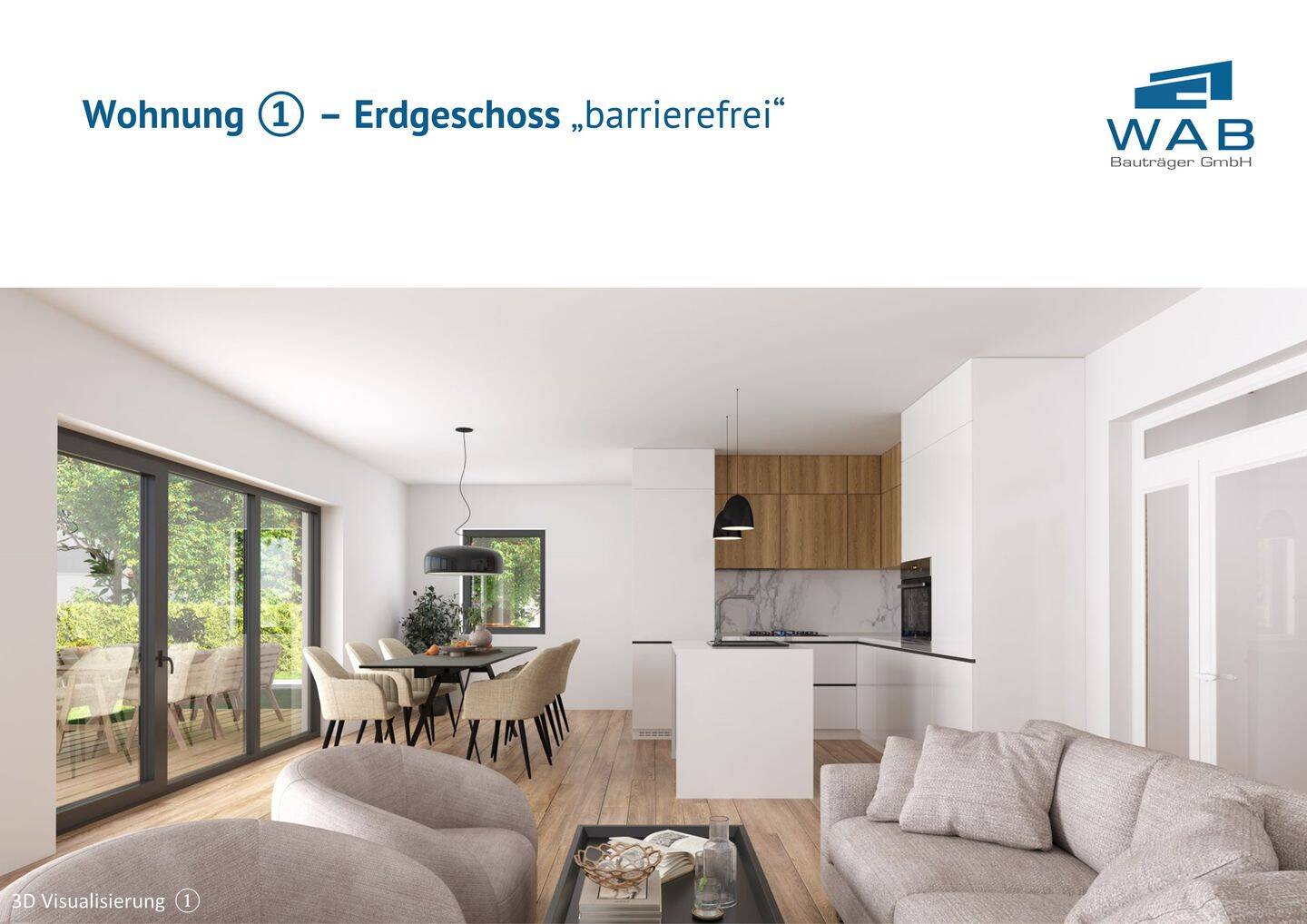 Thumbnail-4-Zimmer Neubau Luxuswohnung (1), mit 2 Terrassen, Garten und Haushaltsraum