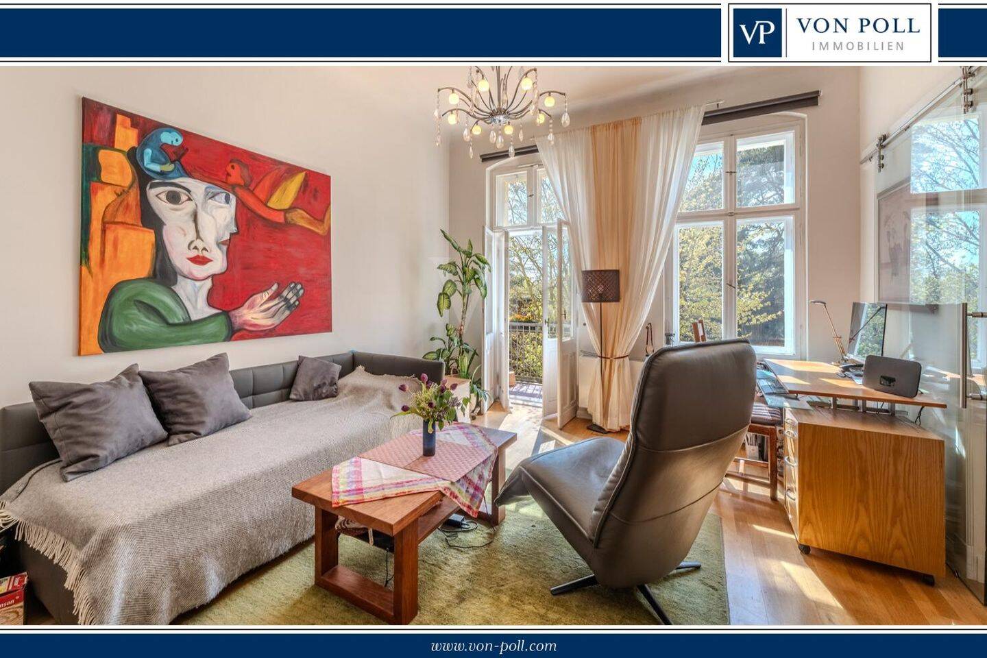 Thumbnail-Charmante und lichtdurchflutete Zwei-Zimmer-Wohnung mit Süd-West Balkon - sofort bezugsfrei!