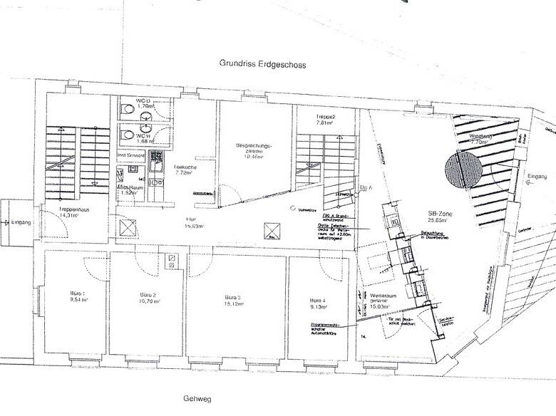 Thumbnail-Gewerbeimmobilie für ein Büro, Praxis oder Verkaufsraum in bester Lage mit 150m² in der Sintzelstraße- Ecke Christian- Seltmann- Straße in Weiden