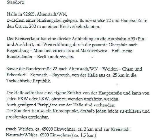 Thumbnail-Lager- und Werkzeughalle Büroflächen mit 924 m² in sehr guter Lage und Anbindung zur Autobahn in Altenstadt WN zu vermieten