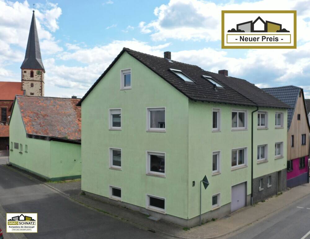 Thumbnail-Neuer Preis!: Zweifamilienhaus mit Einliegerwohnung, großer Scheune und 3 Garagen