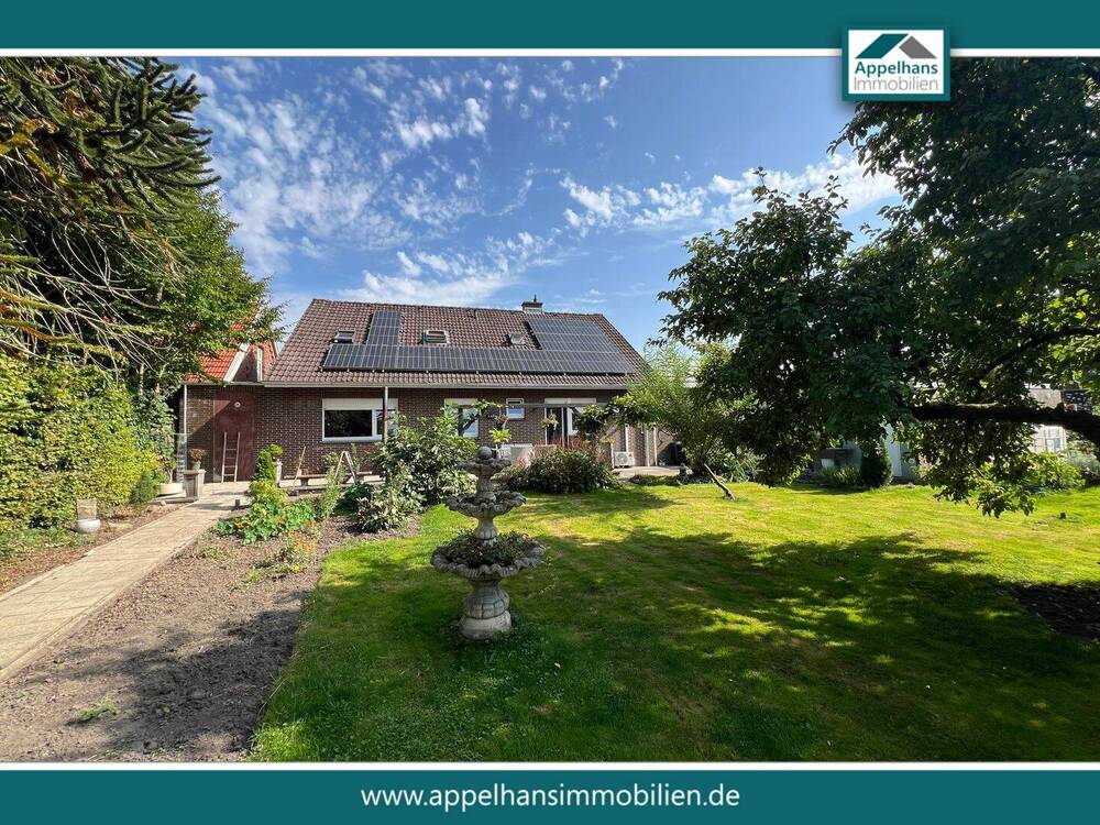 Hausansicht Garten