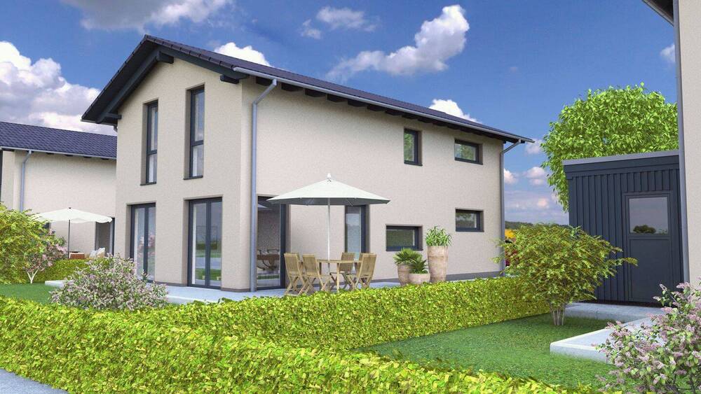 Bahnhofstraße 8a_Bad Emstal_Rendering Gartenseite_