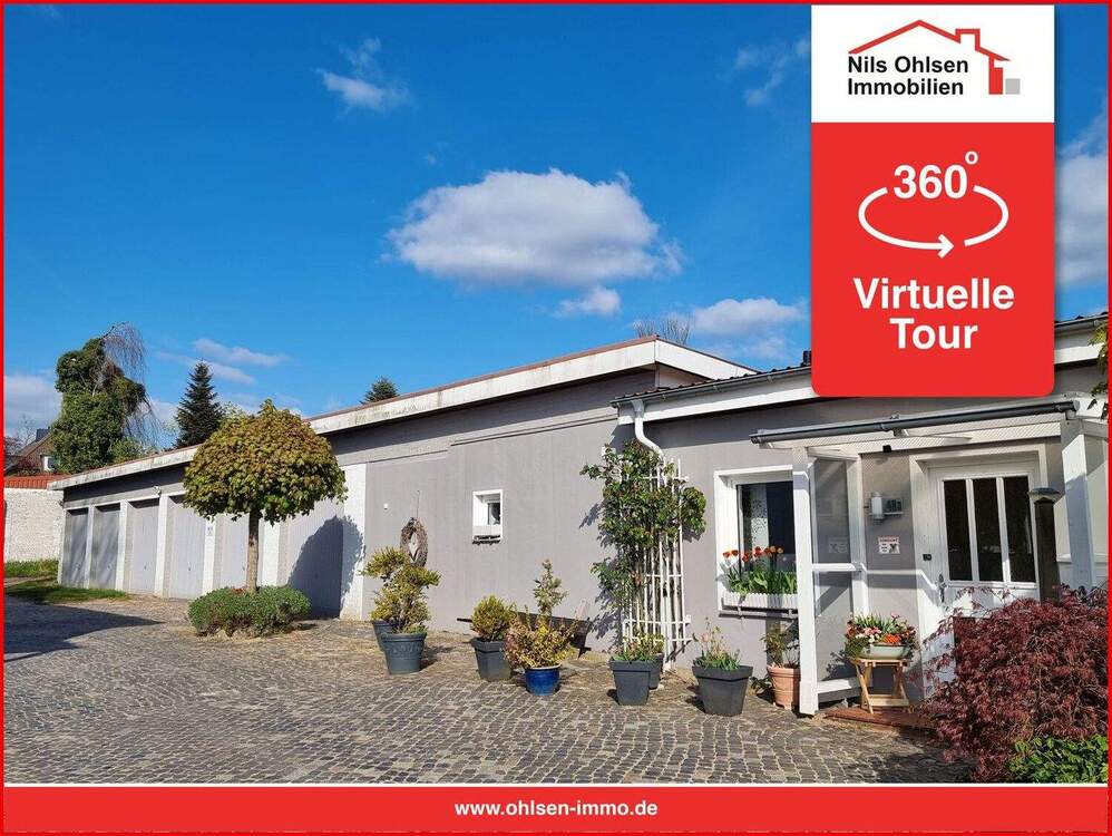 Thumbnail-Gepflegter 3 Zimmer Bungalow mit 6 Garagen im Stadtzentrum