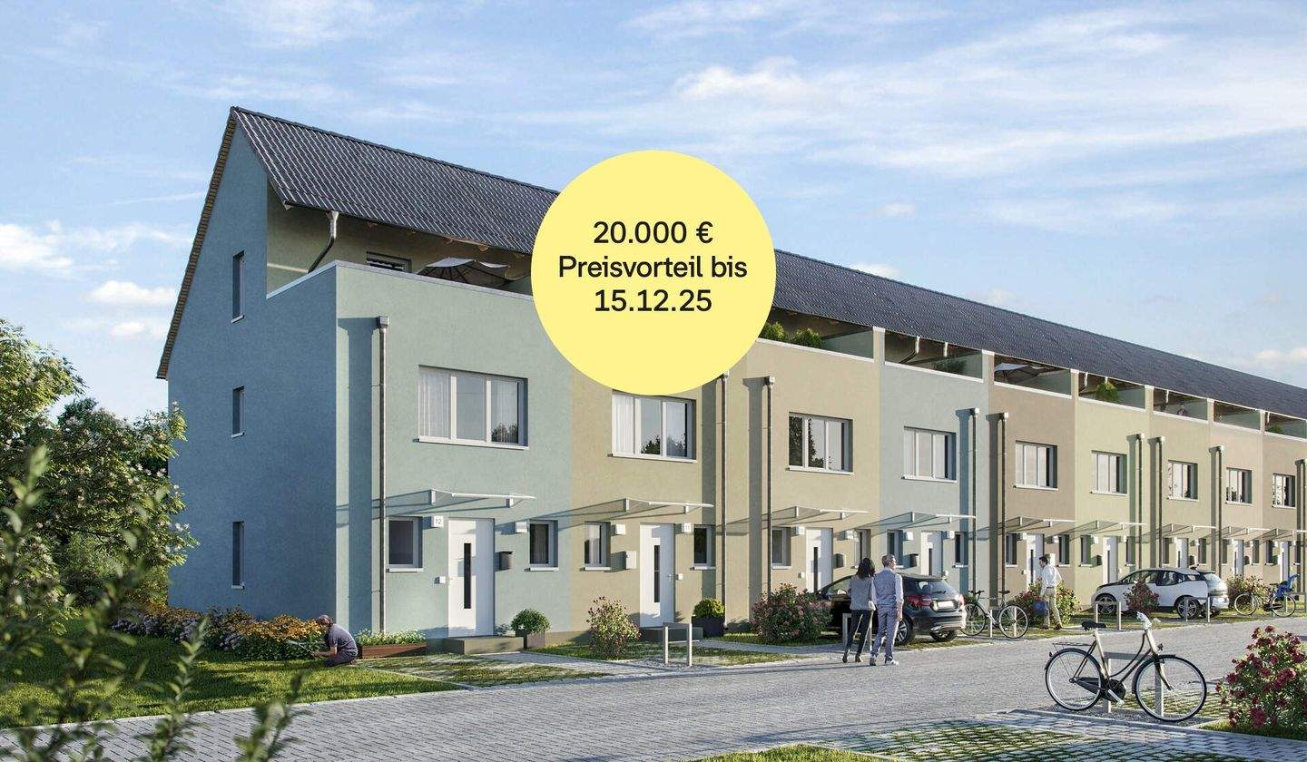 Thumbnail-Bezahlbares Reihenhaus als Effizienzhaus 55