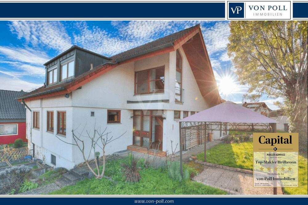 Thumbnail-Großzügiges Ein- Zweifamilienhaus mit Einliegerwohnung in Feldrandlage