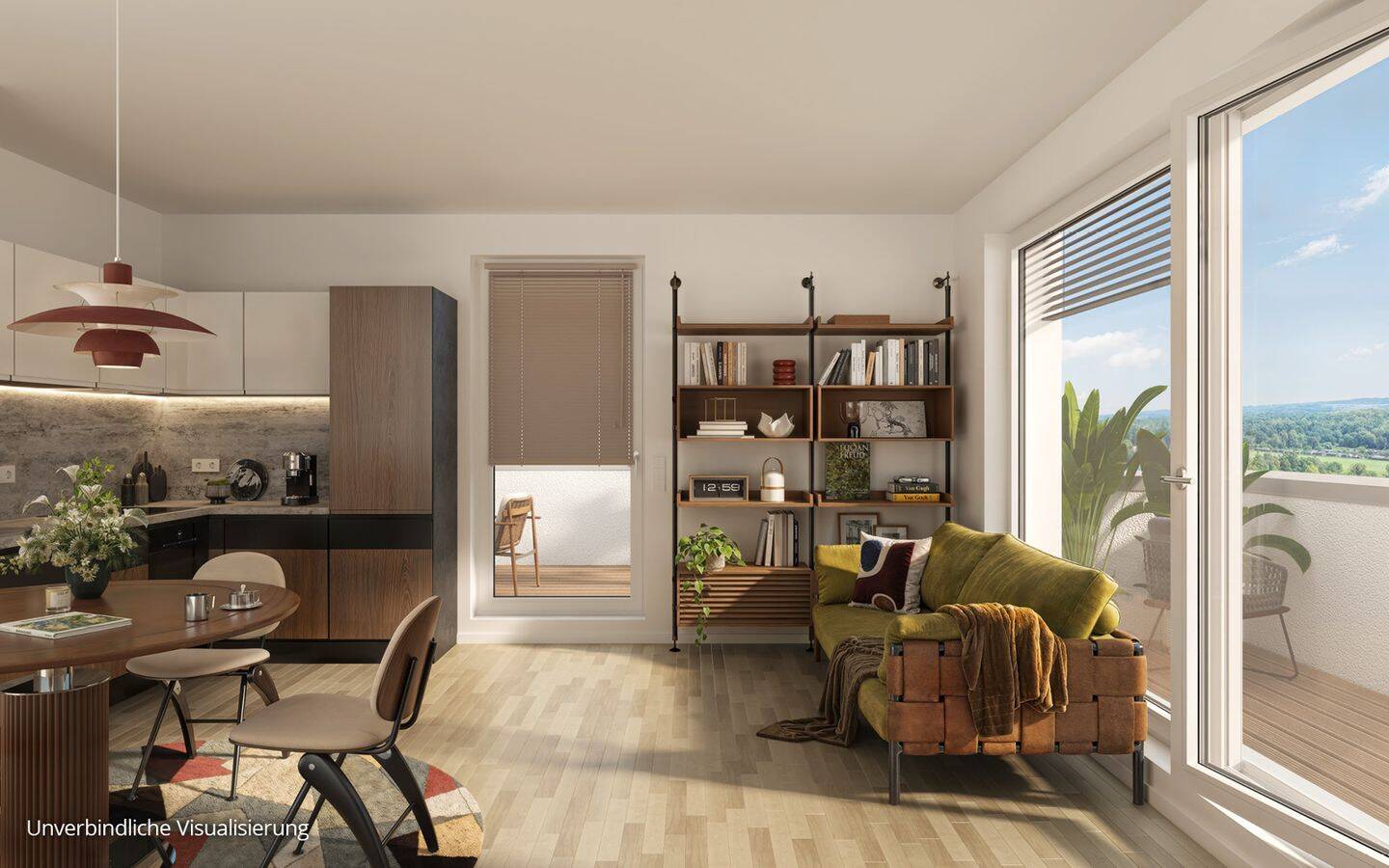 Thumbnail-Barrierefreie 2-Zimmer-Wohnung mit ca. 56 m² samt Dusche und Balkon