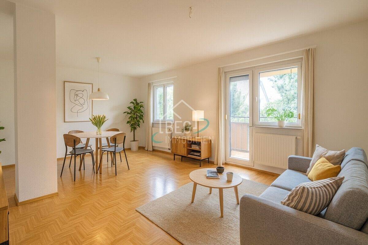 Thumbnail-Sonnige Wohnung mit Balkon und Gartennutzung