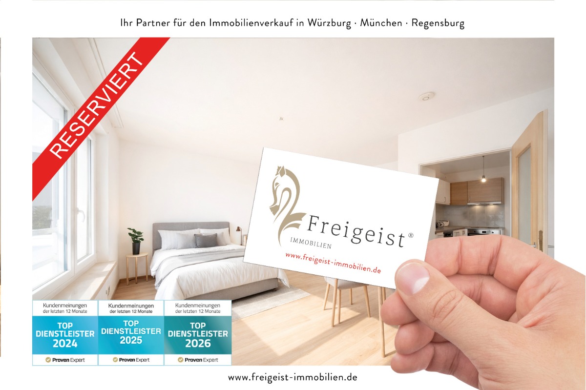Thumbnail-*reserviert* 5 Minuten zur Hubland Uni- Studenten- Apartment mit Weitblick und Aufzug