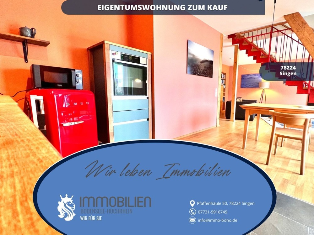 Thumbnail-Hohentwiel-Panorama Eigentumswohnung : Maisonette Wohnung mit XL-Terrasse in Singen-Nord zum Kauf