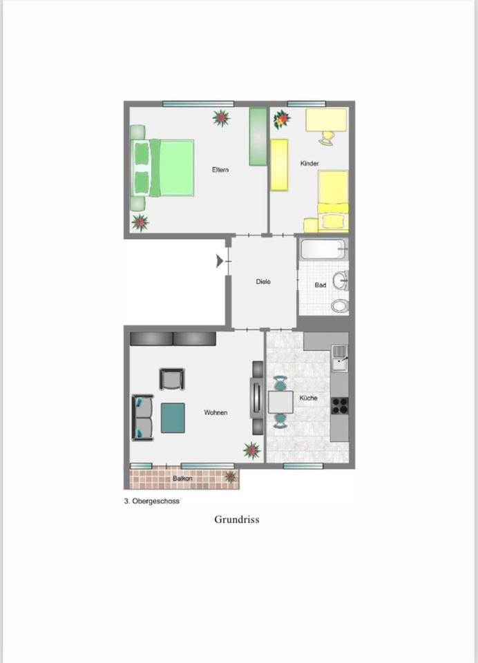 Thumbnail-Schöne 3-Zimmer Wohnung in Zentraler Lage von Neuss