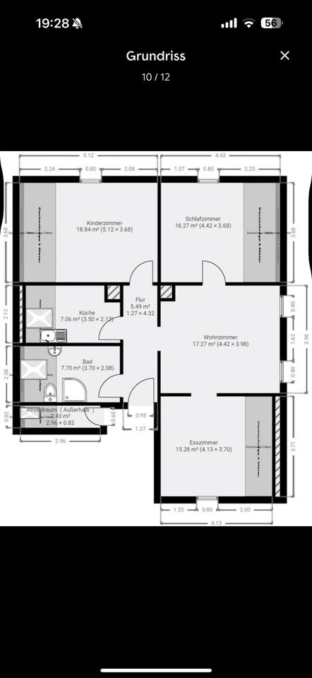 Thumbnail-Renovierte 3,5-Zimmer-Wohnung - ca. 78 m₴ - Stadtmitte Göppingen