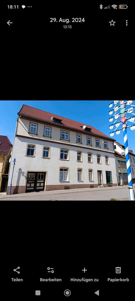 Thumbnail-Modernisierte 2-Raumwohnung in Roßla (Südharz) im Erdgeschoss