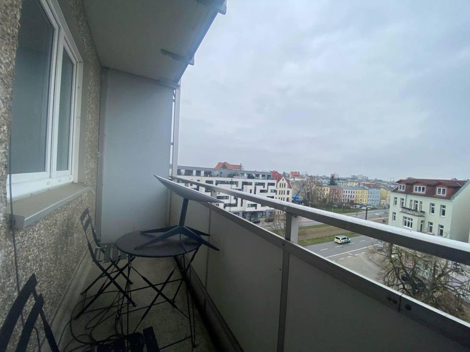 Thumbnail-Möblierte 1-Zimmer-Wohnung im Zentrum Rostock, Balkon
