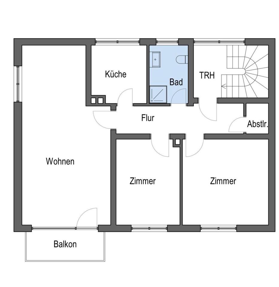 Thumbnail-3 Zimmer Wohnung mit Einbauküche und Balkon