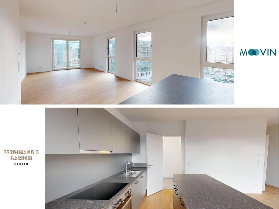 Thumbnail-WOHNTRAUM: Moderne 3-Zimmer-Wohnung mit Balkon und EBK im Neubauquartier 'Ferdinands Garden'