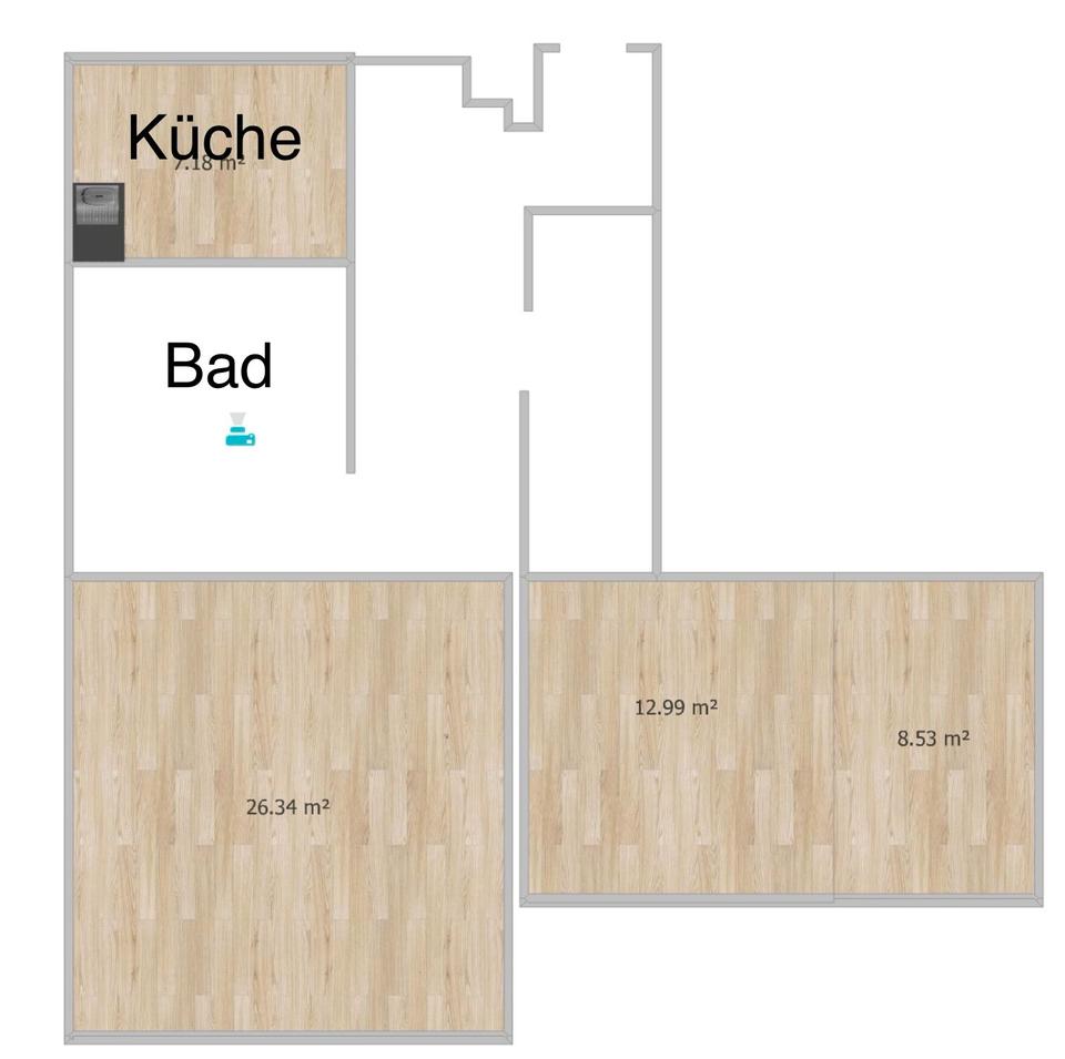 Thumbnail-2-Raumwohnung in Brandenburg in MHB und THB Nähe – 80 m²