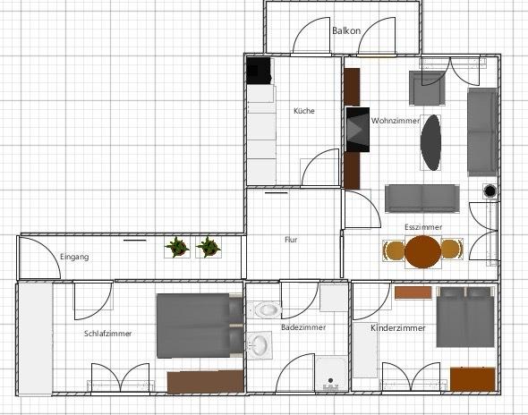 Thumbnail-Eigentumswohnung 85 qm EG ( Privater Stellplatz )