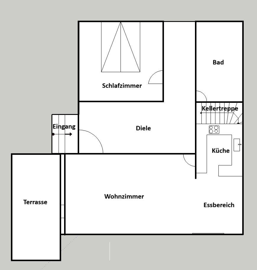 Thumbnail-2-Zimmer Erdgeschosswohnung