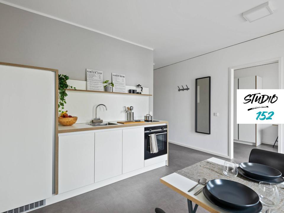 Thumbnail-STUDENTS ONLY: Studio 152 - modernes Zimmer in einer 2er-WG mit EBK, ALL-IN-MIETE, UVM. im Wiesbadener Rheingauviertel