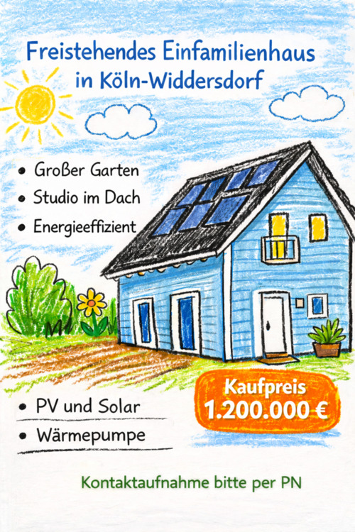 Thumbnail-Freistehendes Einfamilienhaus in Köln-Widdersdorf