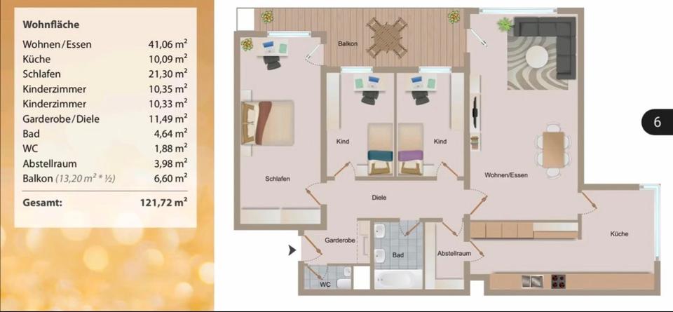 Thumbnail-Moderne 4,5-Zimmer-Wohnung mit Balkon & Garage – provisionsfrei