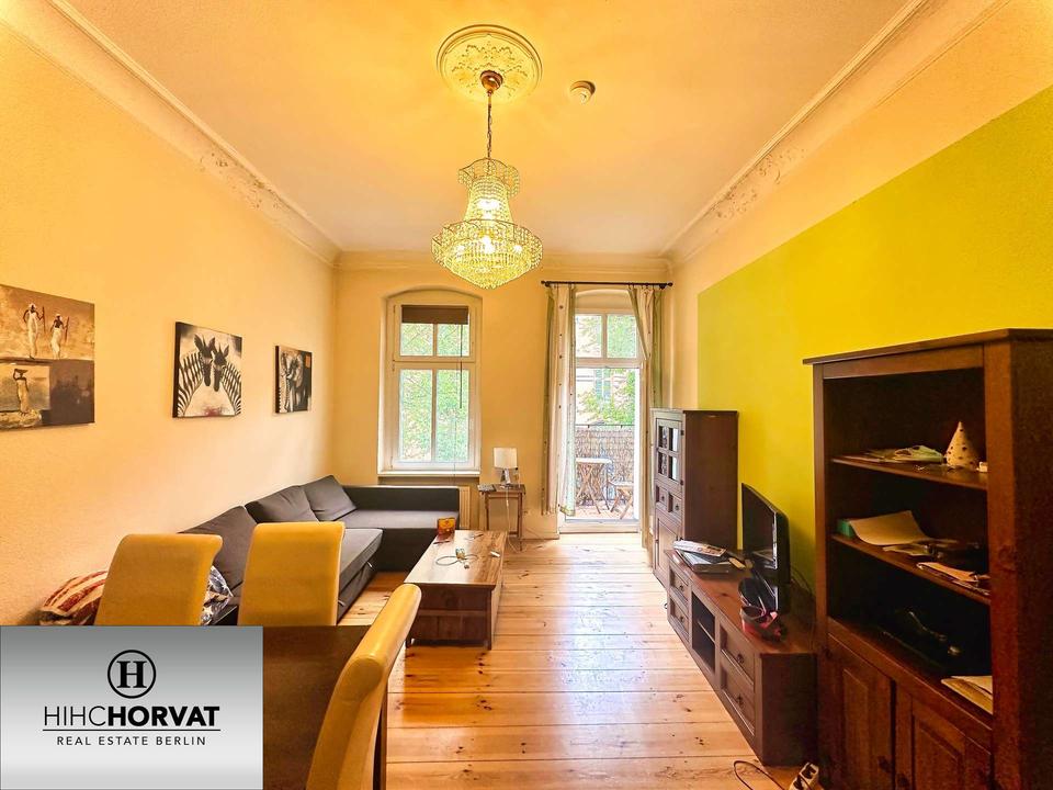 Thumbnail-MÖBLIERTE ALTBAUWOHNUNG MIT BALKON IN RUHIGER LAGE NIEDERSCHÖNEWEIDE – SOFORT FREI, 1OG, BLK, EBK!