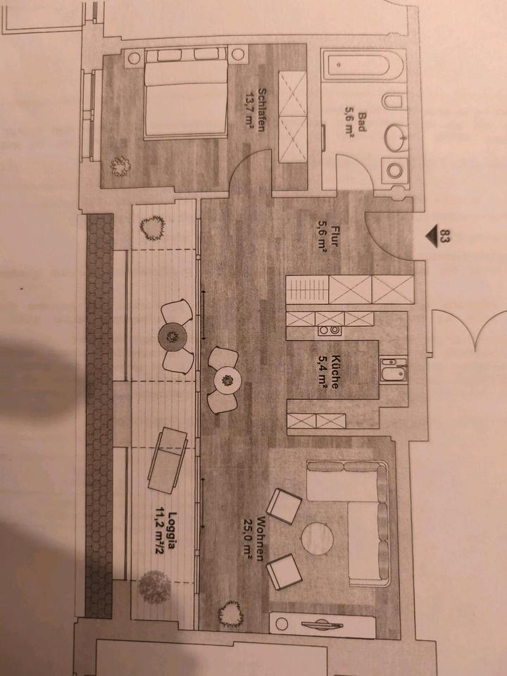 Thumbnail-Zweitbezug: Zweizimmerwohnung mit Möbeln