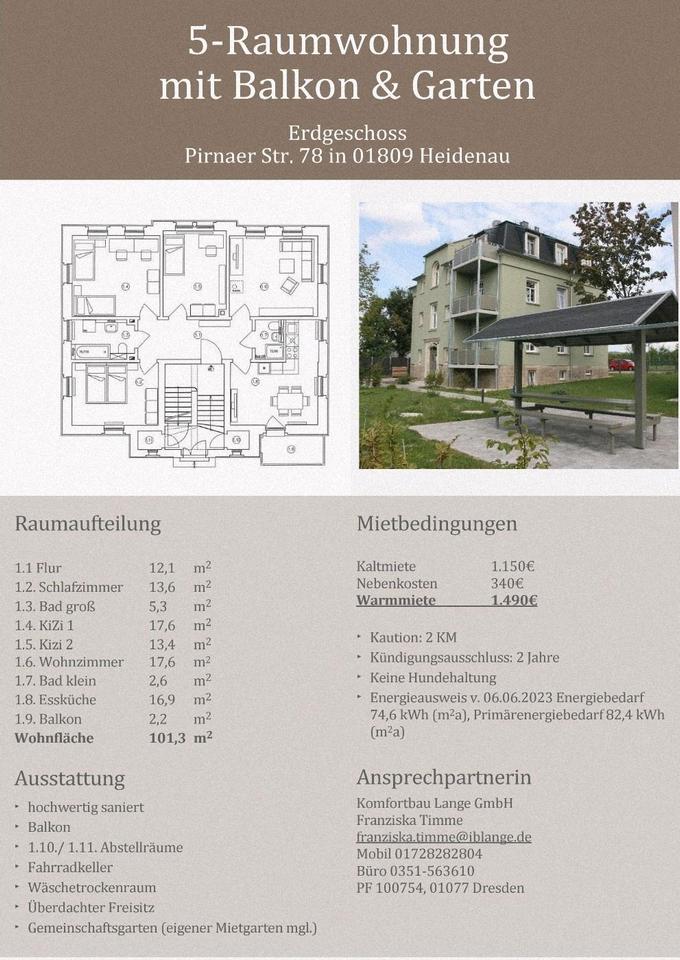 Thumbnail-5 Raumwohnung mit eigenem Mietgarten und Balkon