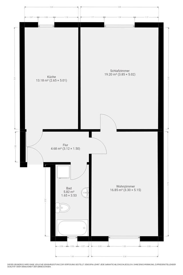 Thumbnail-Sehr schöne helle 2 Raumwohnung mit Gartennutzung zu vermieten