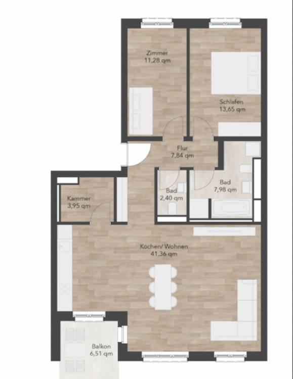 Thumbnail-3 Zimmer Neubau Wohnung in Stahnsdorf
