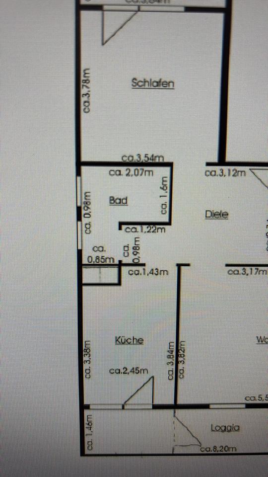 Thumbnail-Modernisierte 2-Zimmer-Wohnung , 2 Balkone hochwertige Küche