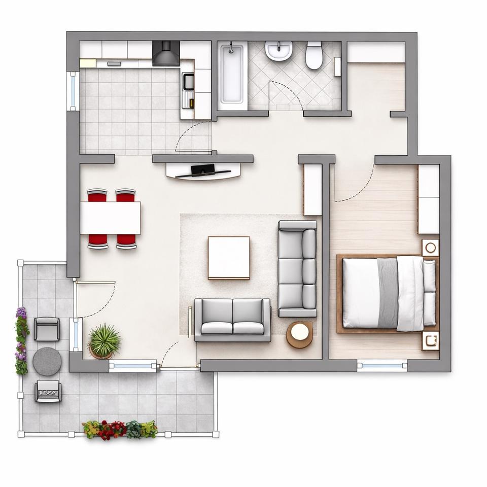 Thumbnail-2 Zimmer Wohnung in 15566 Schöneiche