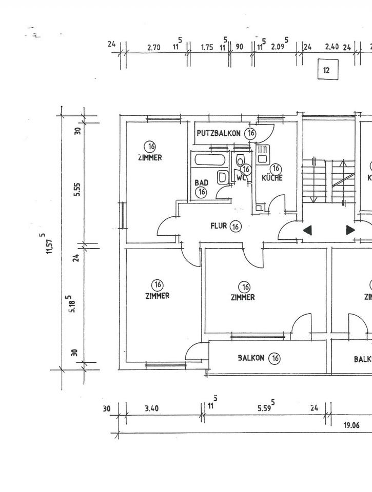 Thumbnail-3-Zimmer Wohnung - Singen Südstadt - Berliner Platz
