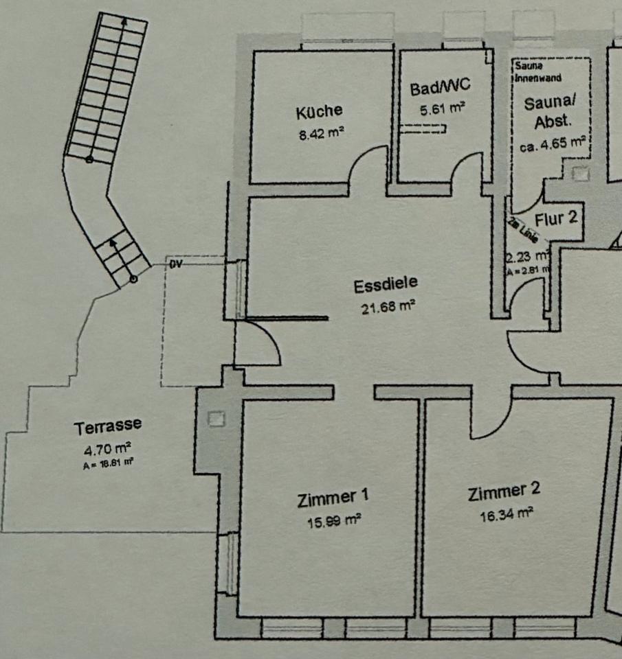 Thumbnail-3-Zimmer-Wohnung mit Terrasse, Garten, Sauna & Ausblick